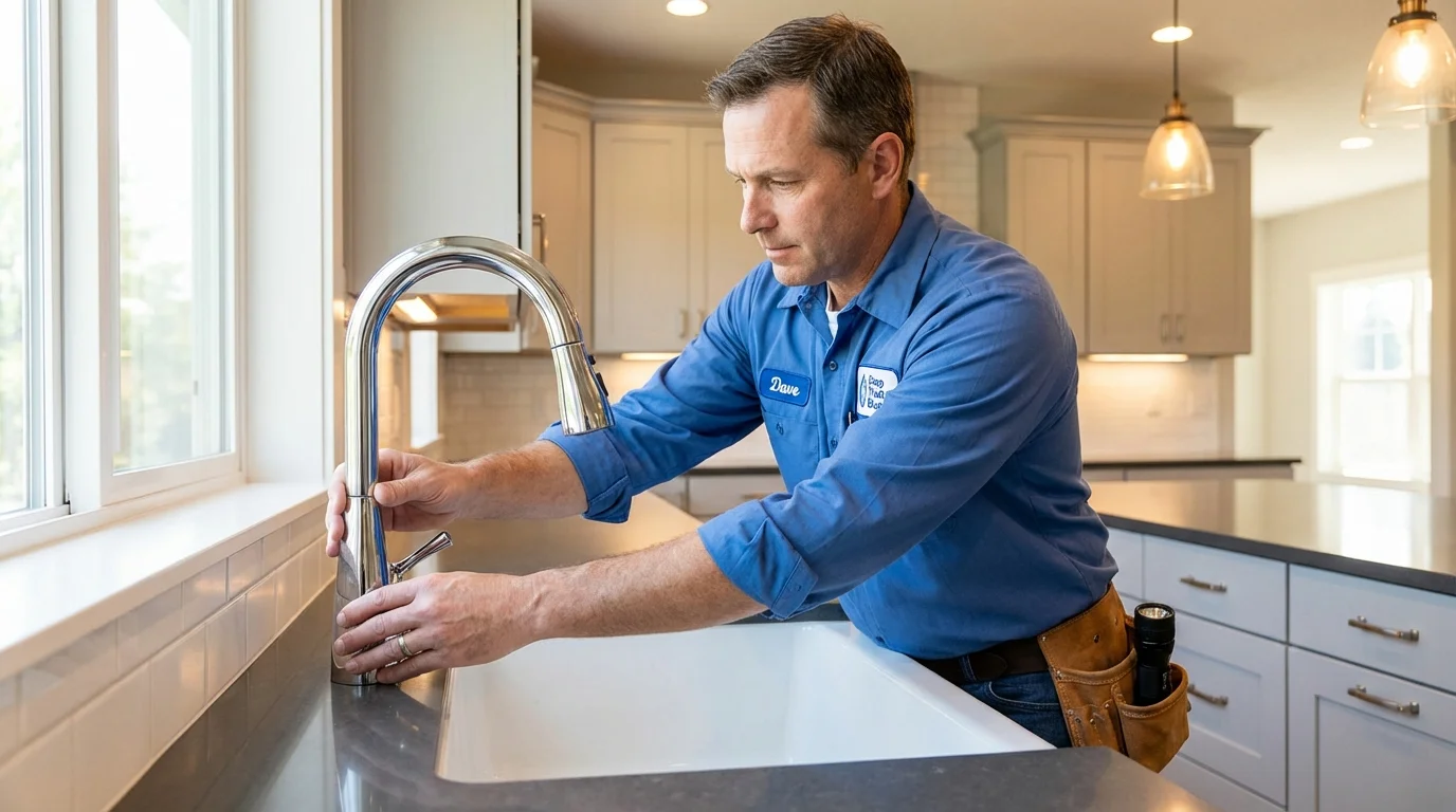 Kitchen faucet installation by Johns Plumbing LLC in Ehrenberg